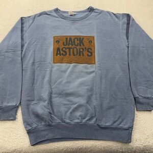 Vintage Jack Astor's Bar and Grill Sweatshirt Mens Large Blue Graphic 90s Canada